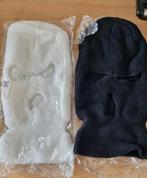 Lot de 2 cagoules tricotées unisexes (noir & blanc), Ophalen of Verzenden, Nieuw