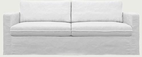 Divan Karlstad ikea + housse NEUVE coton/lin blanc, Huis en Inrichting, Zetels | Complete zithoeken, Zo goed als nieuw, Ophalen