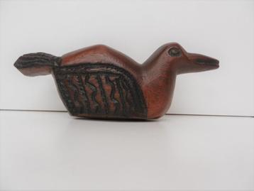 Statue de canard en bois tropical en bon état, Enlèvement ou Envoi