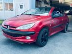 Peugeot 206 1.6i 16v+CABRIOLET+CUIR+MARCHAND/EXPORT, Auto's, Peugeot, Voorwielaandrijving, 4 zetels, Gebruikt, Zwart