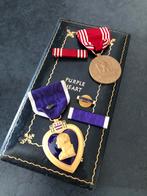 US WWII Purple Heart + Good Conduct medal, Ophalen of Verzenden