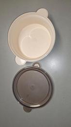 Tupperware microgolf microwave 200°C  1 liter, Huis en Inrichting, Keuken | Tupperware, Ophalen of Verzenden, Gebruikt, Crème