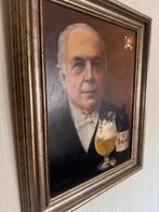 Schilderij Moortgat Duvel stichter Leonard   Enig exemplaar, Verzamelen, Biermerken, Ophalen, Nieuw, Overige typen, Duvel