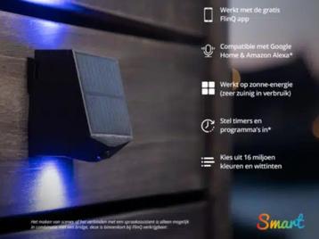 FlinQ Orion - Smart Solar Wandlamp - Solar Tuinverlichting beschikbaar voor biedingen