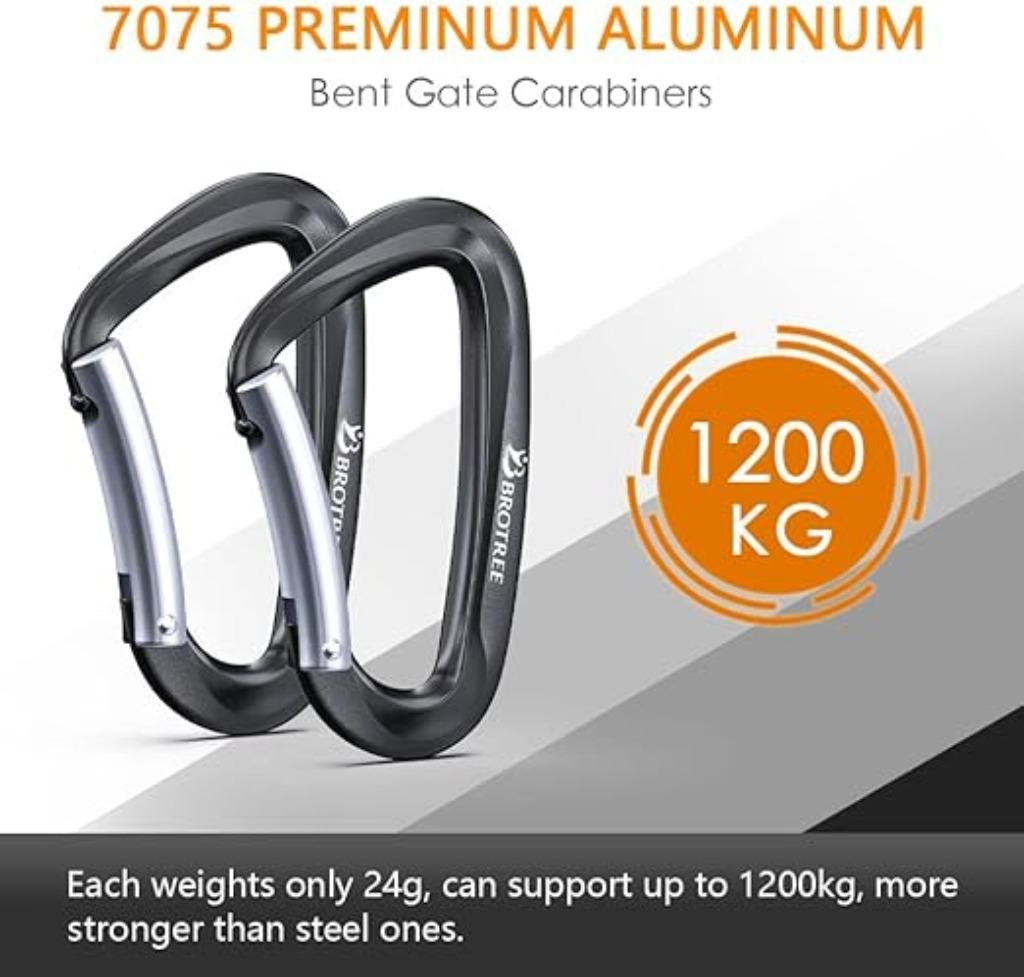 Mousqueton tactique | 8 cm | aluminium | Nouveau, Sports & Fitness, Escalade, Neuf, Brotee, -, Envoi