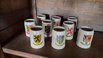 Bierpotten Belgische provincies beschikbaar voor biedingen