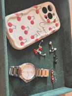 Tommy Hilfiger horloge, kandelaars, hoesje iPhone 15 pro, Handtassen en Accessoires, Horloges | Dames, Ophalen of Verzenden, Zo goed als nieuw