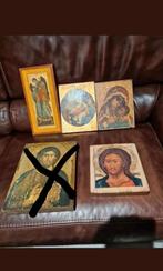 Vintage,Religieuzen op hout, Ophalen of Verzenden