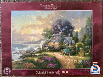 Puzzle Schmidt 1000 pièces 'Un nouveau jour se lève', Enlèvement ou Envoi, 500 à 1500 pièces, Utilisé, Puzzle