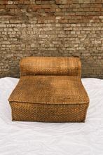 Gevlochten lounge stoel / zitbankje – natuurlijke look, Ophalen, Gebruikt, Eenpersoons, Boho