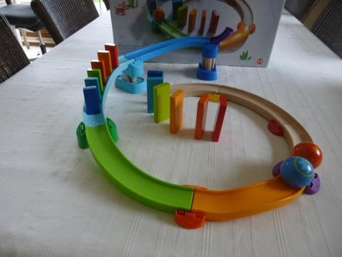 haba 305347 Kullerbü Knikkerbaan - Basisdoos - Ronde domino, Kinderen en Baby's, Speelgoed | Houten speelgoed, Zo goed als nieuw