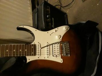 Guitare + housse + ampli  beschikbaar voor biedingen