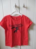 Kiabi, T-shirt rouge manches courtes, taille 128, Enfants & Bébés, Kiabi, Enlèvement ou Envoi, Chemise ou À manches longues, Utilisé