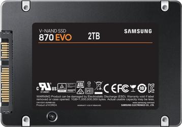 2 stuks Samsung 870 EVO 2TB 2.5" SSD , nieuw in verpakking m beschikbaar voor biedingen