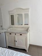Vintage kast met afhaalbare drieluikspiegel, Huis en Inrichting, Ophalen, Gebruikt