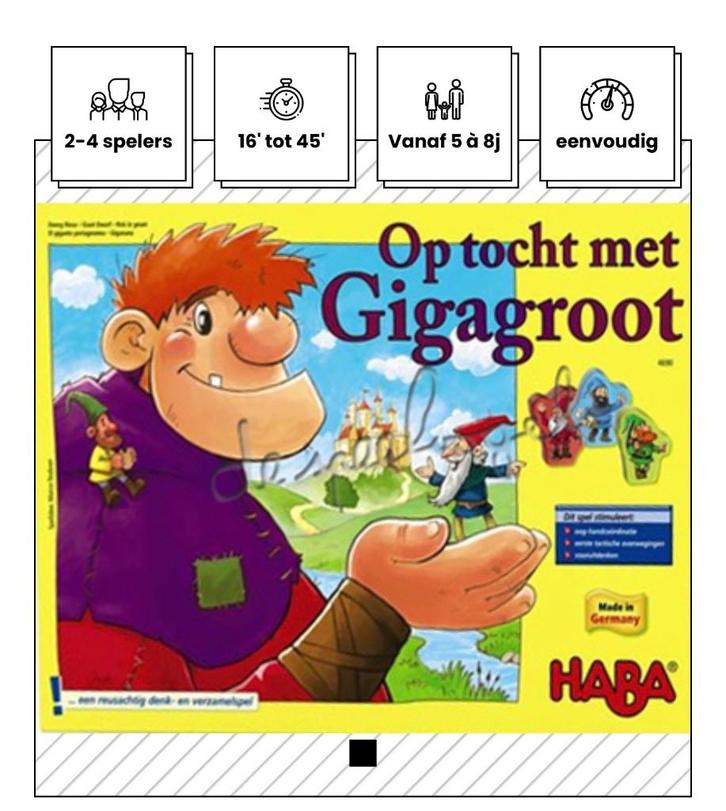 HABA - Op tocht met Gigagroot, Kinderen en Baby's, Speelgoed | Educatief en Creatief, Gebruikt, Ontdekken, Ophalen