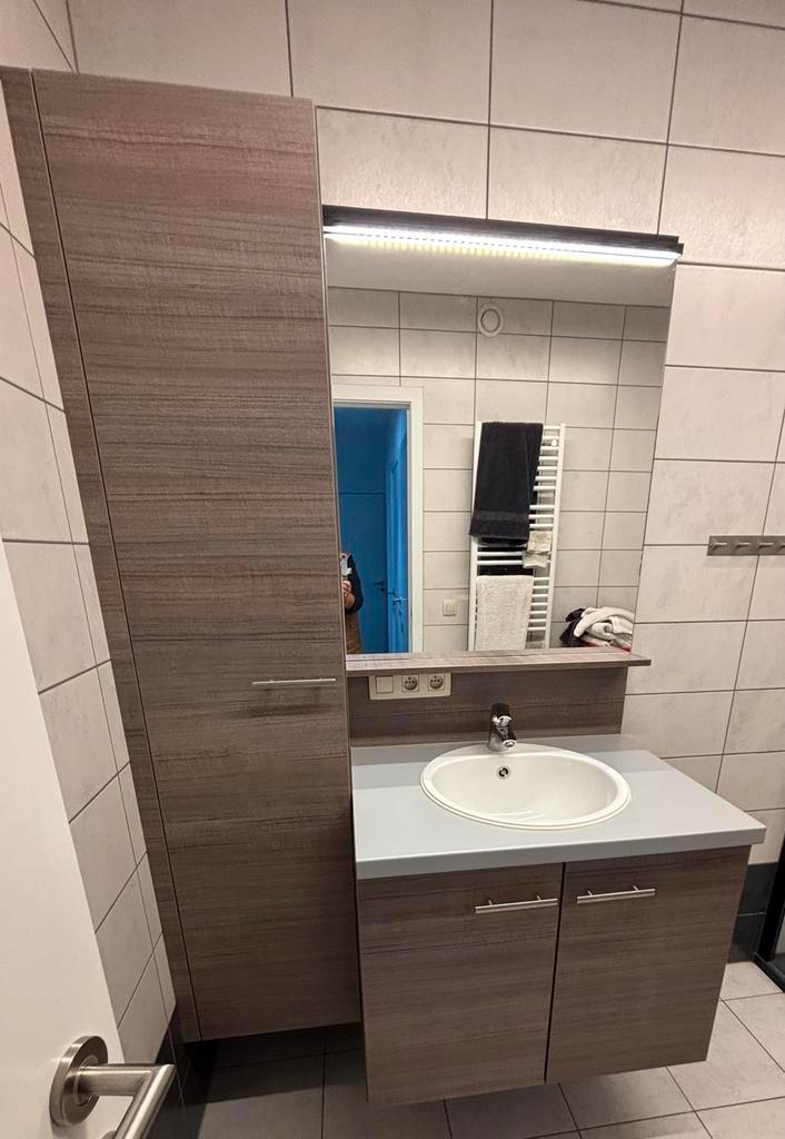 Badkamermeubel met kolomkast, Huis en Inrichting, Badkamer | Badkamermeubels, Zo goed als nieuw, Ophalen