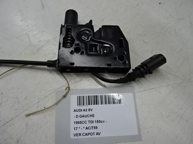 SERRURE CAPOT Audi A3 Sportback (8VA / 8VF), Autos : Pièces & Accessoires, Carrosserie & Tôlerie, Audi, Utilisé