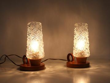 2 Fifties nachtlampjes - Vintage lampjes beschikbaar voor biedingen