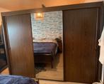 Volledig houten slaapkamer te koop (bed, kast, nachtkastjes), Huis en Inrichting, Kasten | Kleerkasten, Ophalen, Zo goed als nieuw