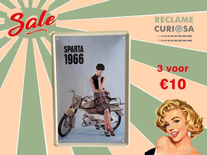 Reclamebord Sparta 20x30, Verzamelen, Merken en Reclamevoorwerpen, Zo goed als nieuw, Reclamebord, Verzenden