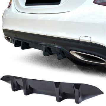 Diffuser Facelift Glans Zwart Voor Mercedes C Klasse W205 AM, Autos : Divers, Tuning & Styling, Envoi