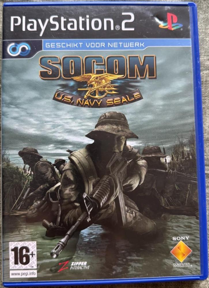 SOCOM U.S. Navy Seals [PS2], Games en Spelcomputers, Games | Sony PlayStation 2, Gebruikt, Shooter, 1 speler, Vanaf 16 jaar, Online