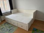 Canapé-lit Hemnes Ikea + 2 matelas, Utilisé, 200 cm, Blanc, Deux personnes