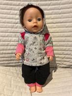 388. Babyborn : Nieuwe hoodie met diertjes + broek, Ophalen of Verzenden, Nieuw, Babypop