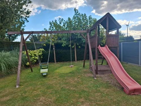 Speeltoestel, Kinderen en Baby's, Speelgoed | Buiten | Speeltoestellen, Gebruikt, Glijbaan, Schommel, Zandbak, Aanbouwonderdeel