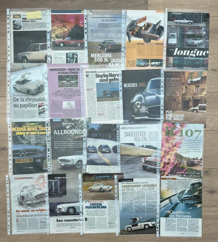 MERCEDES SL - ARTIKELS, Boeken, Auto's | Folders en Tijdschriften, Mercedes, Ophalen of Verzenden