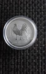 Lunar I Year Of The Rooster, Ophalen of Verzenden, Losse munt, Zilver