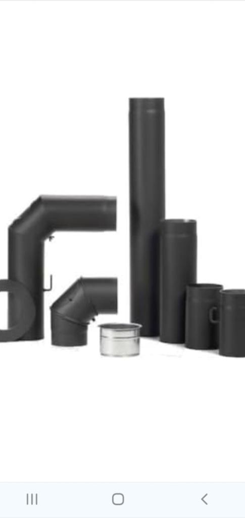 Kachelpijpen dikwandig staal 2 mm Ø 125 mm, Huis en Inrichting, Kachels, Nieuw, Ophalen