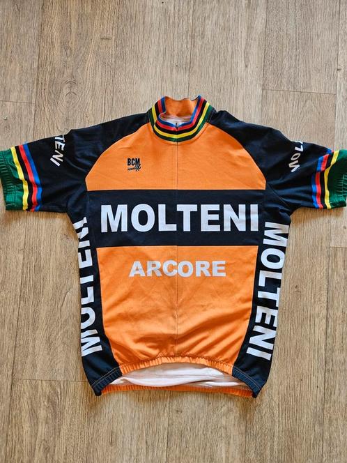 Molteni retro koers broek + truitje, Fietsen en Brommers, Fietsaccessoires | Fietskleding, Zo goed als nieuw, S, Ophalen of Verzenden