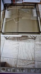 TABLE DE SALON VINTAGE AVEC 4 PLATEAUX AMOVIBLES, Comme neuf, 50 à 100 cm, Vintage, 50 à 100 cm