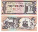 GUYANA 20 Dollars 1996 UNC p30, Postzegels en Munten, Bankbiljetten | Amerika, Ophalen of Verzenden, Zuid-Amerika, Los biljet