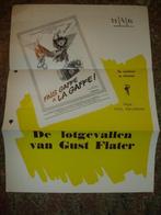 cinema reclame Gust Flater 1982 Affiche Franquin, Verzamelen, Posters, Verzenden, A4 of kleiner, Film en Tv, Rechthoekig Staand