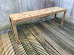 massief houten bijzettafel, eik en ipé, Ophalen, 100 tot 150 cm, Eikenhout, Nieuw