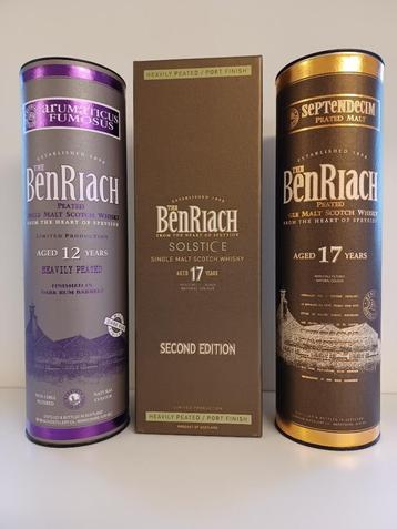 whisky: 3x peated Benriach beschikbaar voor biedingen