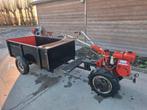 Motoculteur mametora met aanhangwagen en veel toebehoren, Articles professionnels, Agriculture | Tracteurs, Enlèvement, Utilisé