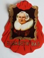 oude grote nieuwe sigarenband 'Elisabeth Bas', Verzamelen, Nieuw, Sigarenbandjes, Ophalen of Verzenden