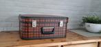 Koffertje brocante / reiskoffer / deco / 45 x 35 en 20 hoog, Antiek en Kunst, Ophalen