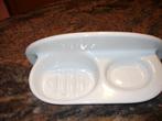 Porte-savon en céramique blanc salle de bain cuisine, Ophalen, Wit