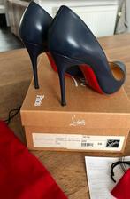Christian Louboutin Mt 35, Kleding | Dames, Schoenen, Ophalen, Blauw, Zo goed als nieuw, Schoenen met hoge hakken