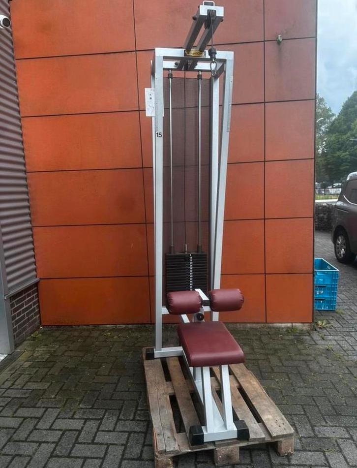 Technogym Lat Pulley met 90kg Steekgewichten, Sport en Fitness, Fitnessmaterialen, Gebruikt, Ophalen