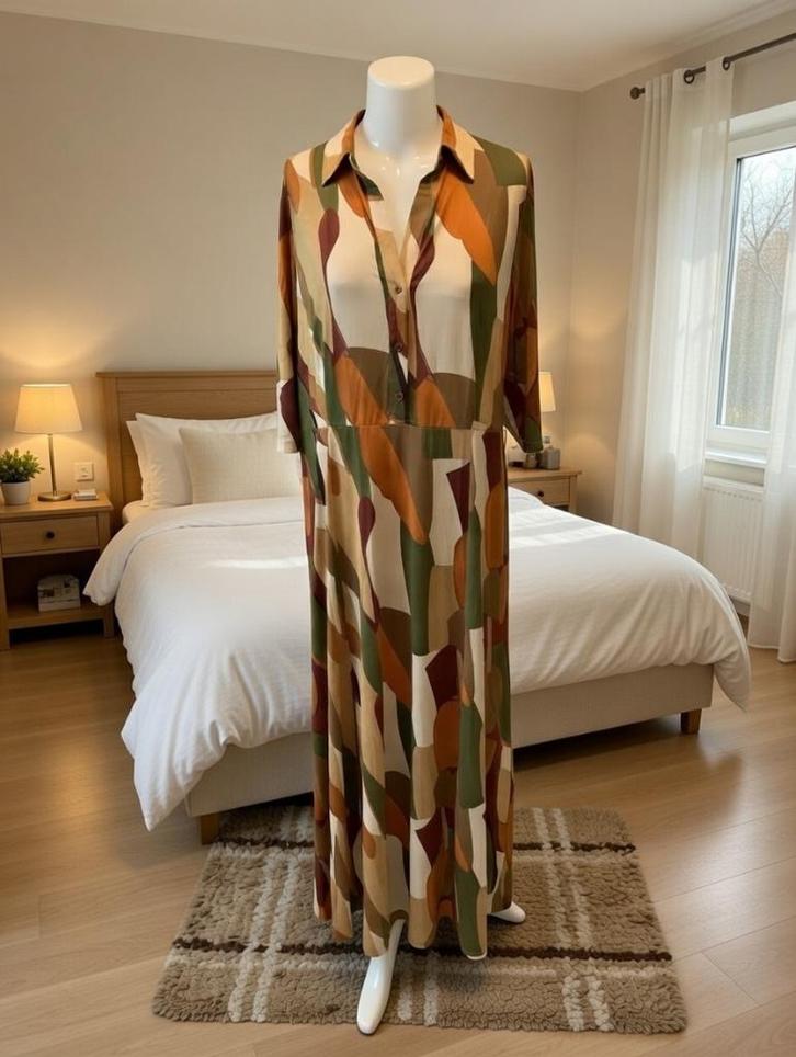 Jurk K-Design xxl, Kleding | Dames, Jurken, Gedragen, Maat 46/48 (XL) of groter, Overige kleuren, Onder de knie, Verzenden