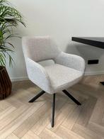 Eetkamerstoelen eettafel stoelen draaibaar - fine grijs, Nieuw, Ophalen of Verzenden, Metaal, Grijs