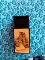 Porte - allumettes " Le chat ", Enlèvement, Comme neuf, Boîtes ou marques d'allumettes