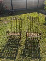 2 Decoratieve smeedijzeren stoelen, Ophalen, Gebruikt, Metaal, Overige typen