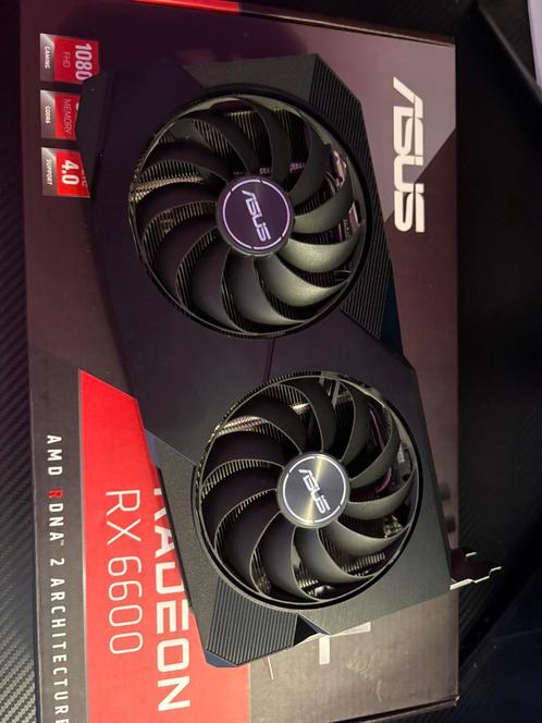 ASUS RX6600 8 GB, Computers en Software, Videokaarten, Zo goed als nieuw, AMD, PCI-Express 4.0, GDDR6, HDMI, DisplayPort, Ophalen of Verzenden